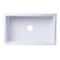 Alfi Brand 30" White Smooth Apron Solid Thick Wall Fireclay Sgl Bowl Farm Sink AB3018SB-W - alternate 10